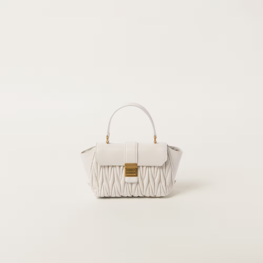 Matelassé nappa leather handbag